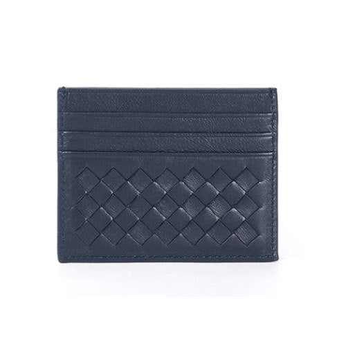 Woven Leather Credit Card Holder Bowlift