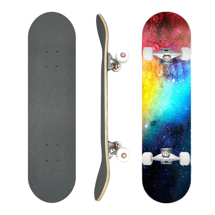 Complete Street Skateboard with Maple Deck Concave and Durable PU Wheels Bowlift
