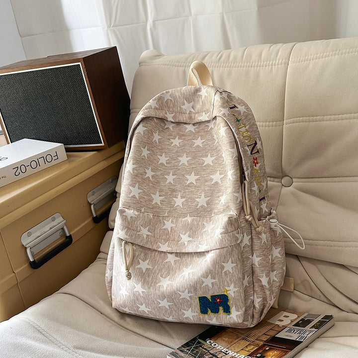 Stylish Star-Patterned Backpack Bowlift 1791204182