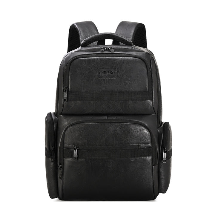 Durable Faux Leather Backpack