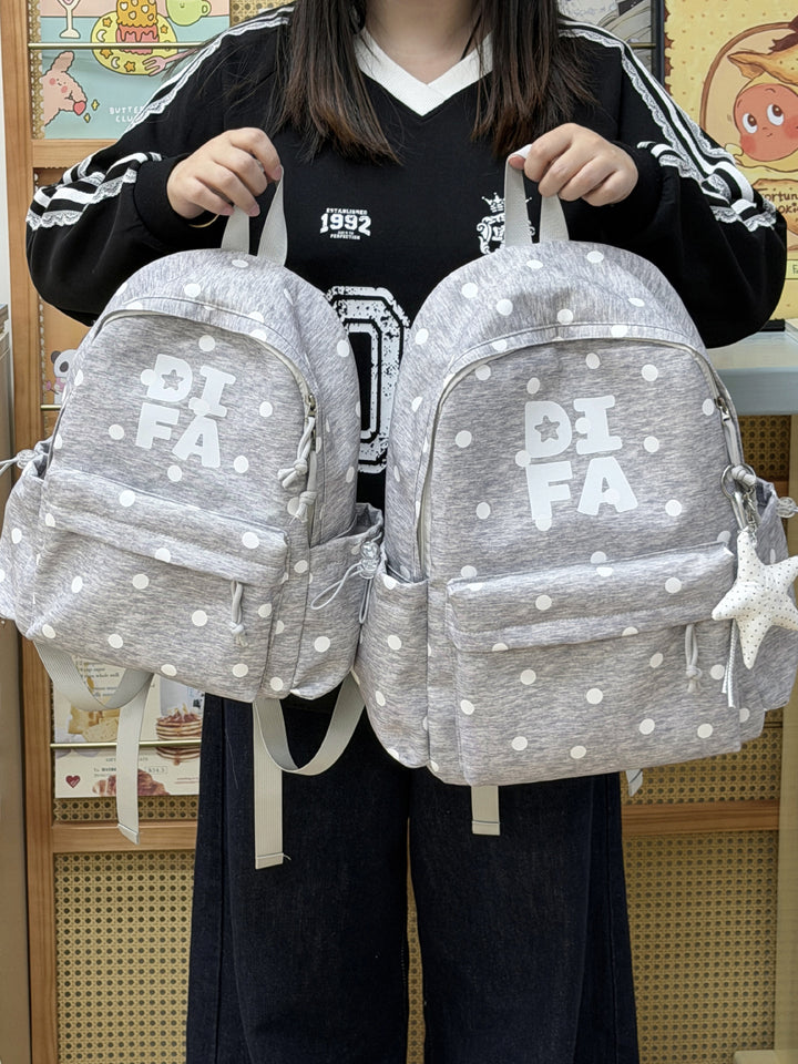 Polka Dot Casual Backpack