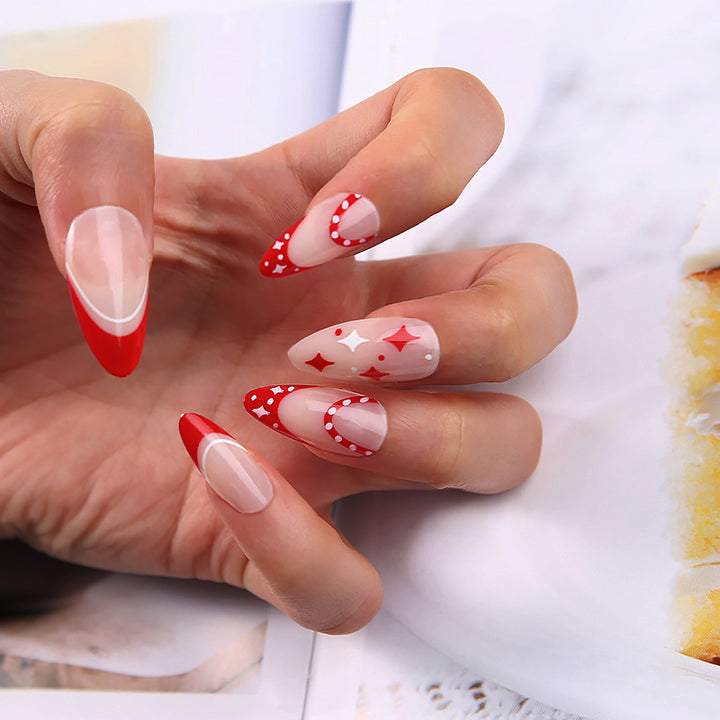 Artificial nails with floral minimalism Bowlift