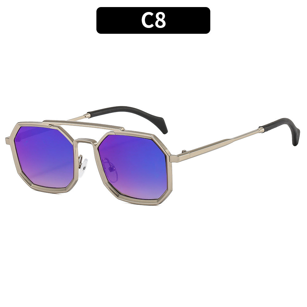 Unique Octagonal Frame Sunglasses