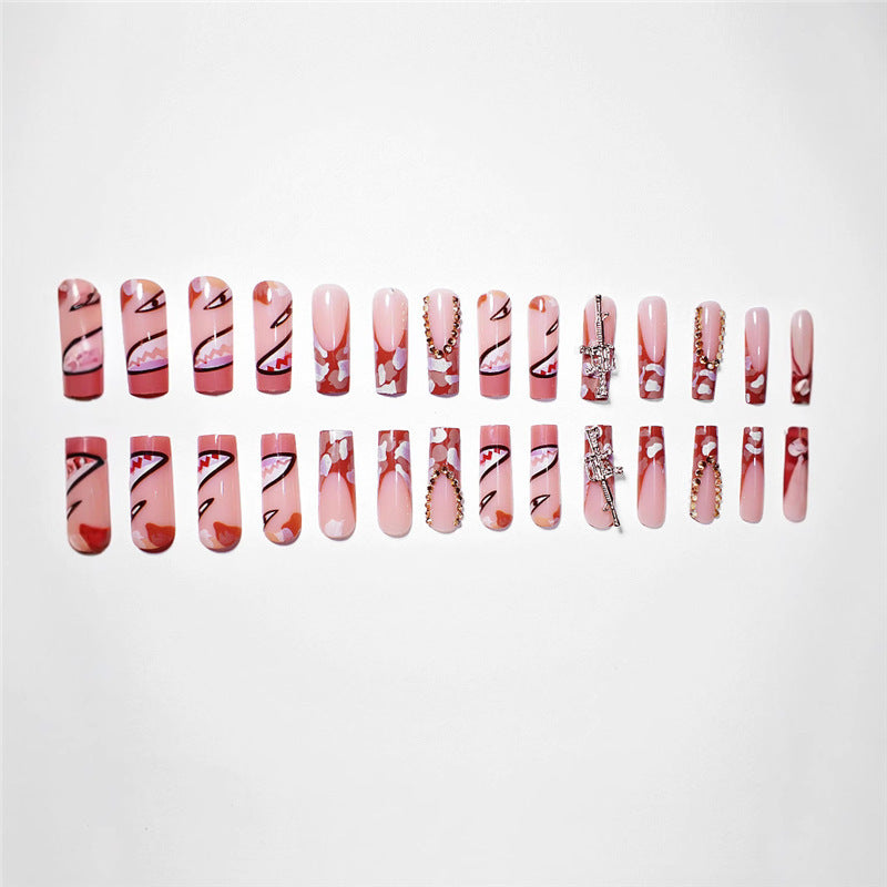 Artistic Decorative Press-On Nail Extensions Bowlift