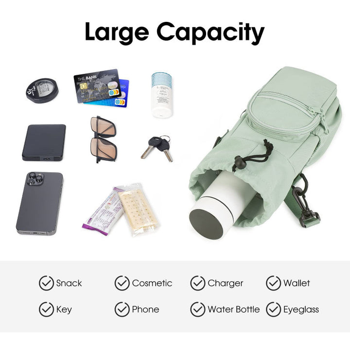 Practical water bottle bag with insulating interior compartment Bowlift