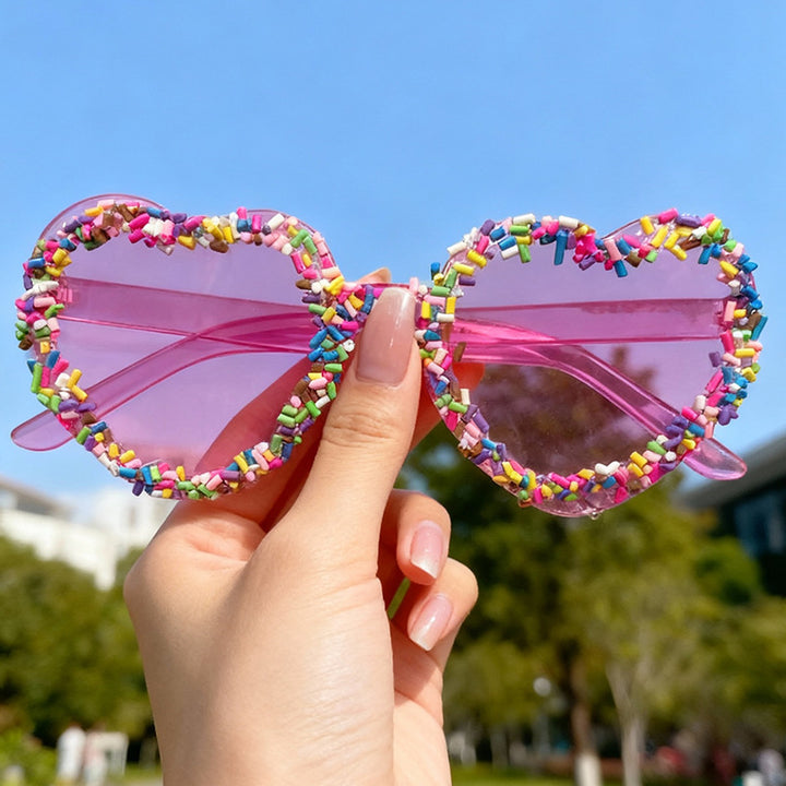 Fun and Colorful Heart-Shaped Sunglasses Bowlift