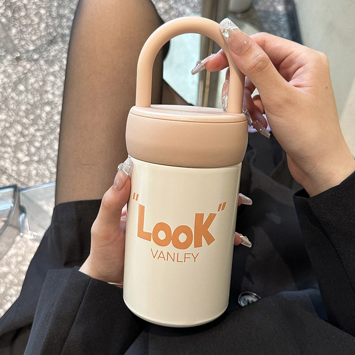 Women's Insulated Drinking Container with Practical Carrying Handle Bowlift