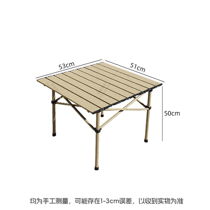 Folding Table With Sturdy Wooden Top Bowlift