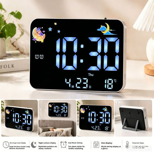 Digital alarm clock with projection and temperature display Bowlift