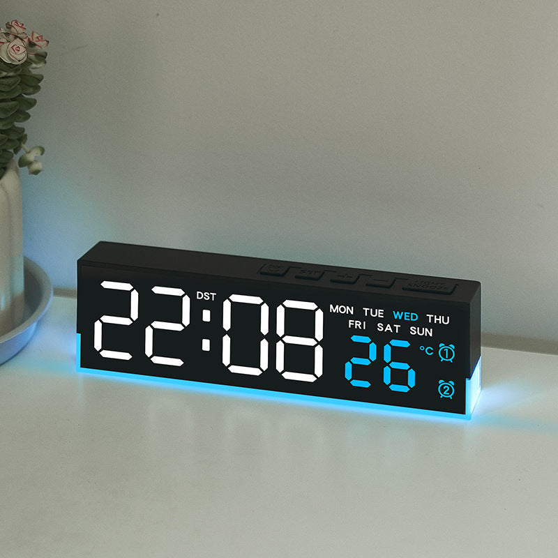 Alarm clock with digital display and temperature display Bowlift