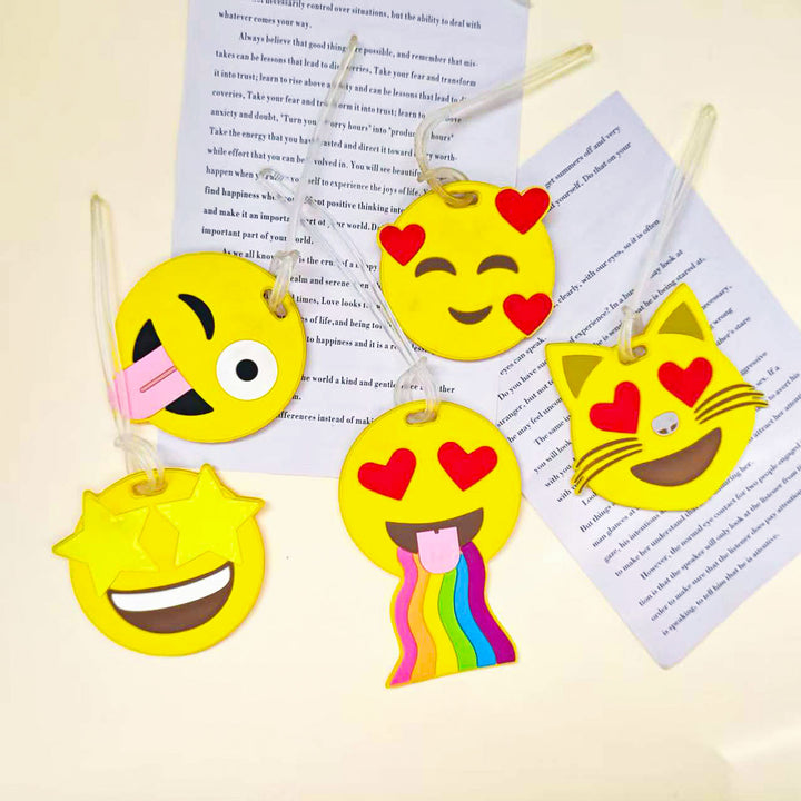 Unisex Emoji-Inspired Luggage Tag Bowlift