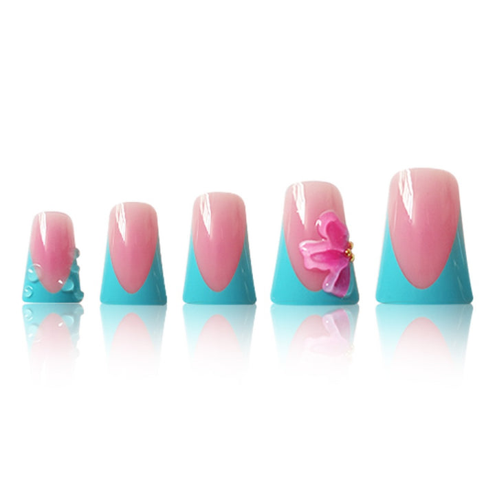 Artistic French Tip Nail Enhancements Bowlift