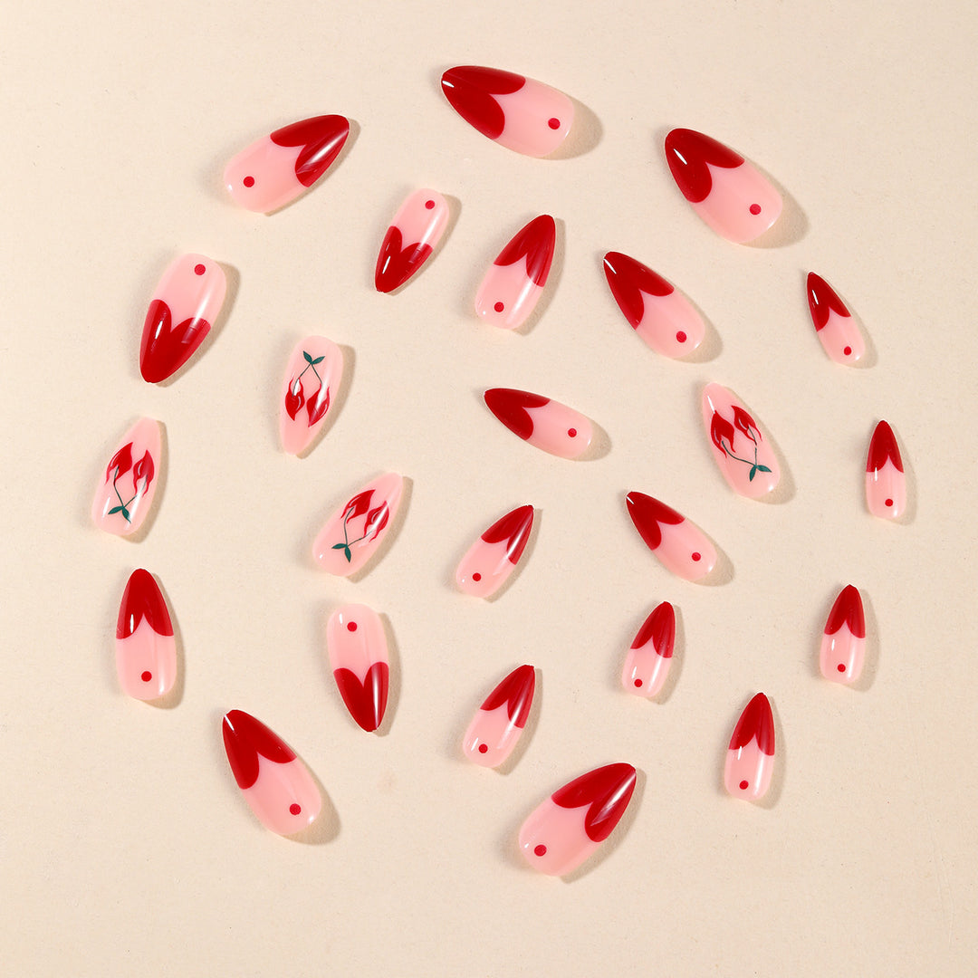 Floral Heart-Shaped Nail Art Set Bowlift