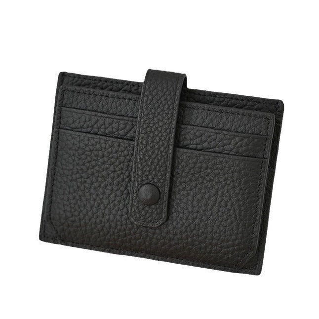 Textured Leather Card Holder Bowlift