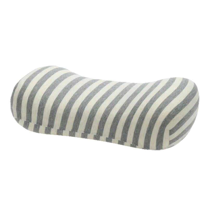 Ergonomic Contoured Memory Foam Travel Neck Pillow with Removable Striped Cover Bowlift