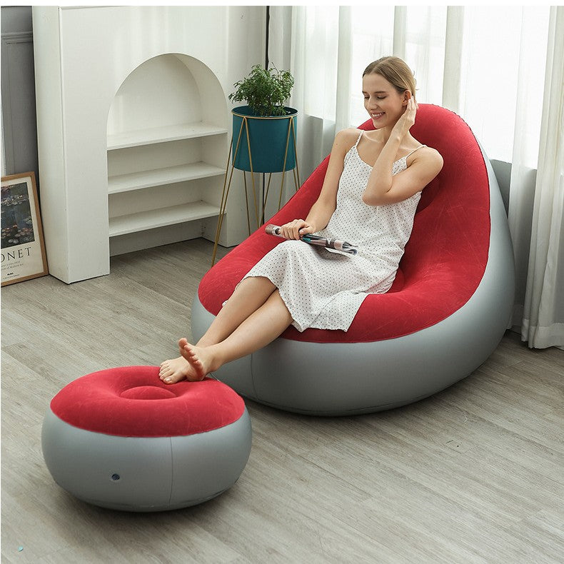 Women Inflatable Comfort Sofa with Ergonomic Backrest Bowlift