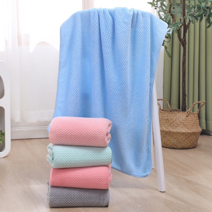 Waffle Weave Lightweight Absorbent Bath Towel Bowlift