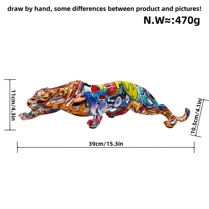 Artistic and colorful animal figure in panther shape Bowlift