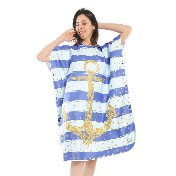Beach dress with tropical print Bowlift