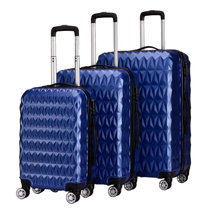 Unisex Textured Hard Shell Cabin Suitcase Bowlift