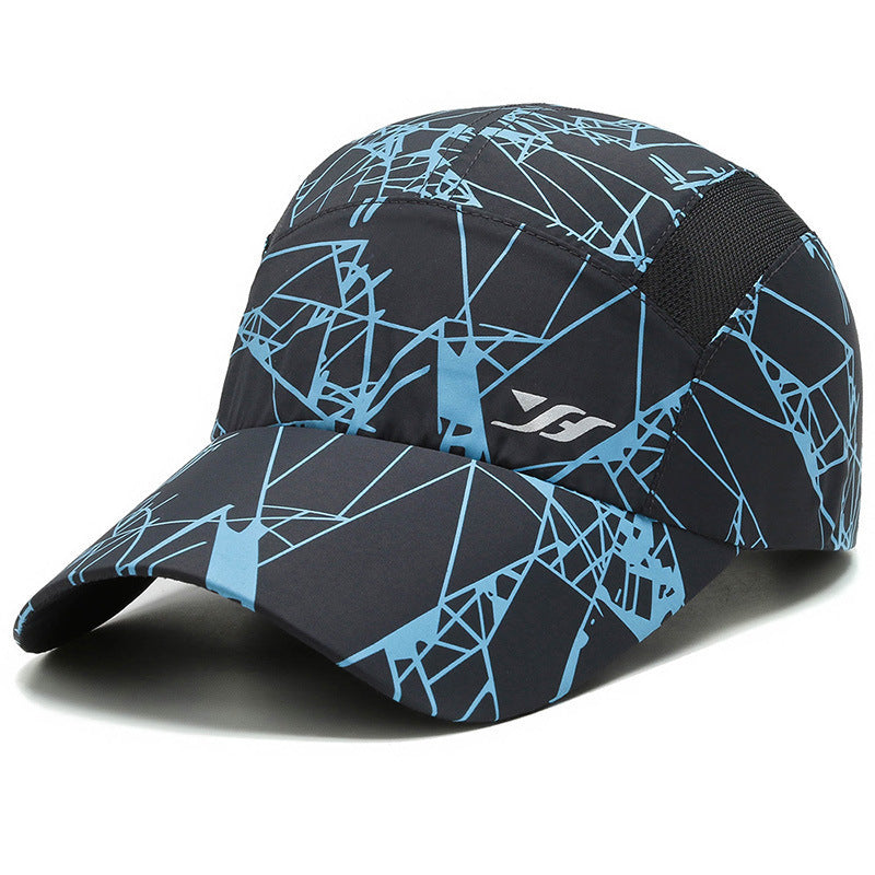 Women’s sporty running cap with stunning geometric pattern Bowlift