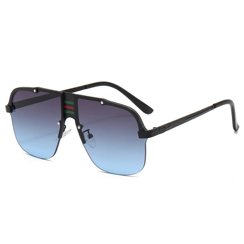 Women's Oversized Sunglasses with unique gradient lenses and striking metal frame Bowlift