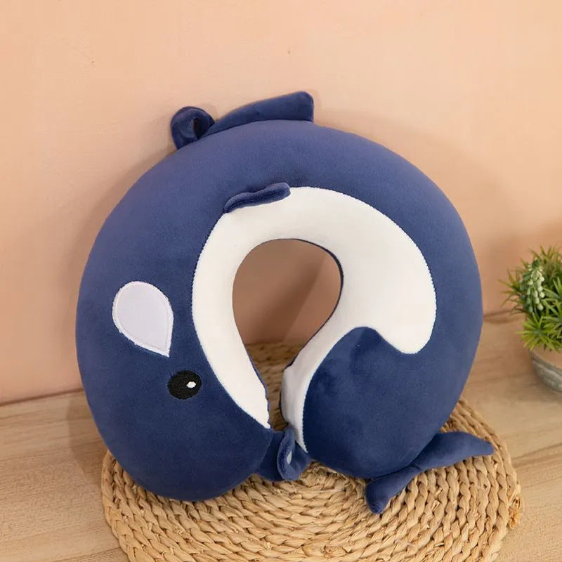 Unisex Neck Support Pillow with Cute Animal Design Bowlift