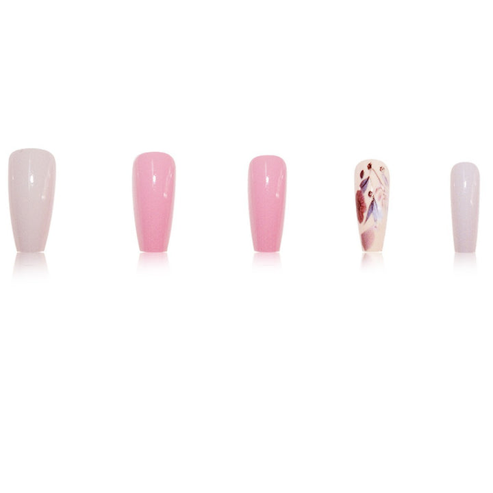 Botanical Floral Press-On Nail Art Bowlift