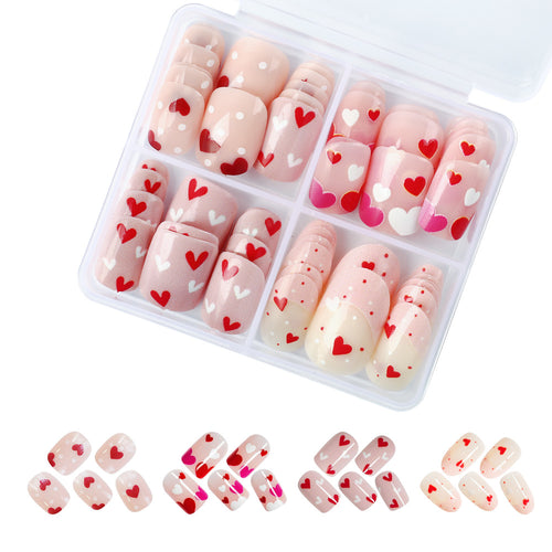 Heart-Themed Nail Art Set Bowlift