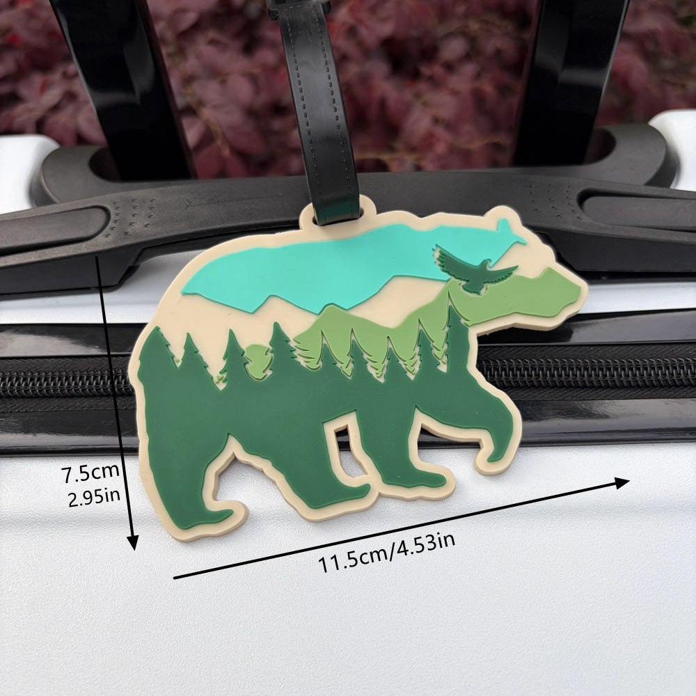 Artistic Bear-Shaped Luggage Tag Bowlift