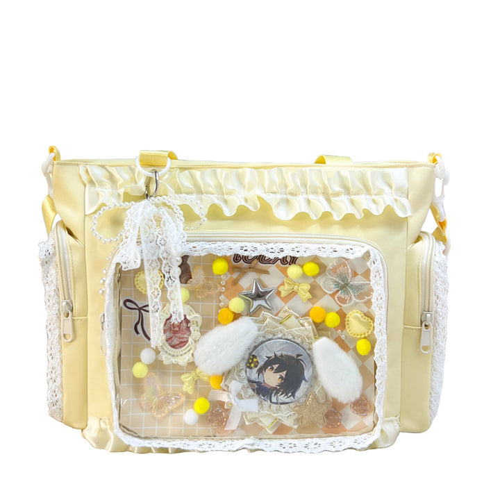 Decorative Character Print Handbag Bowlift