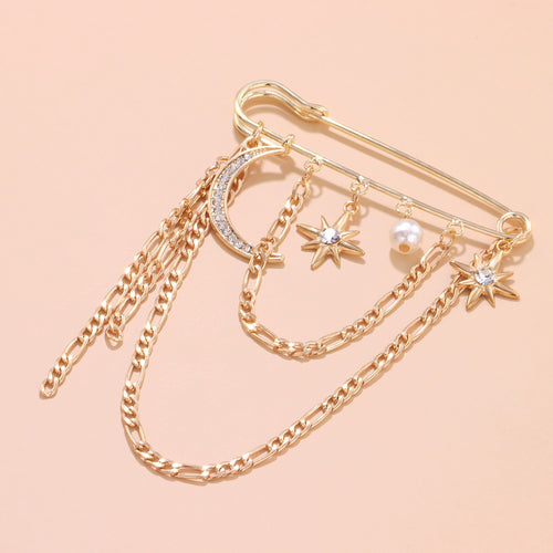 Glamorous Chain Brooch Bowlift