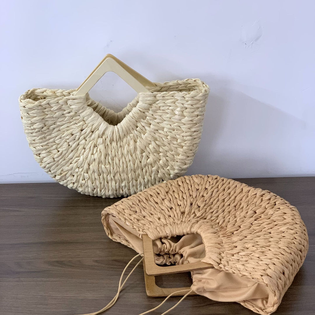 Handbag Made of Sustainable Woven Material with Stylish Design Bowlift