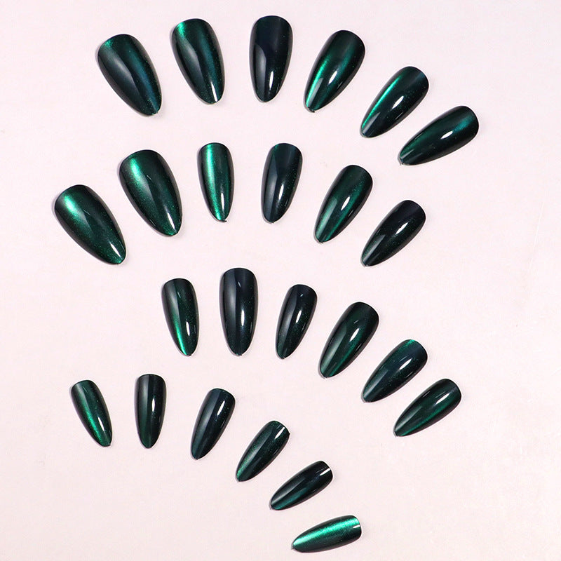 High-Gloss Stiletto Press-On Nail Set with Elegant Finish Bowlift