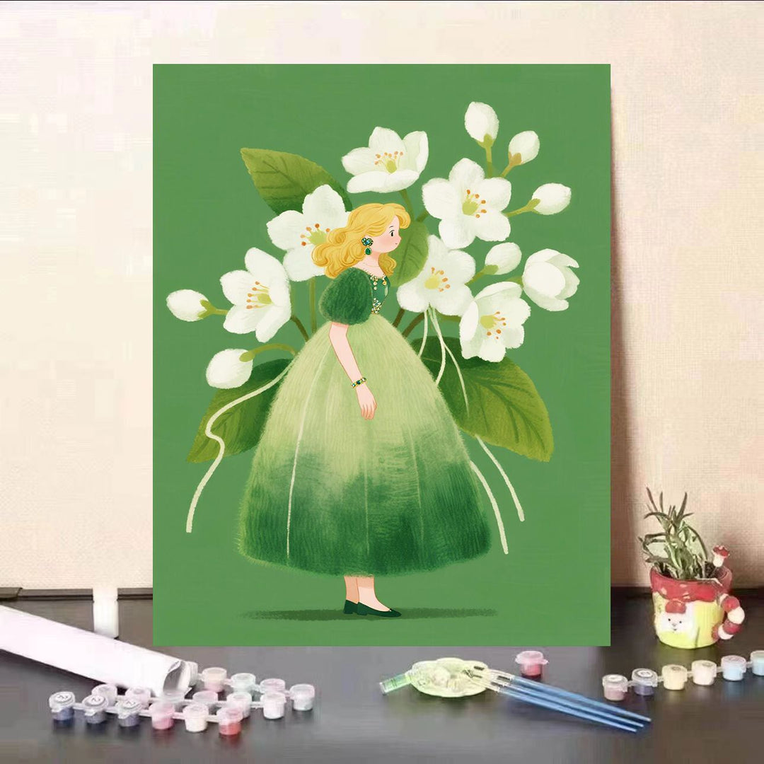 Floral Themed DIY Paint by Numbers Kit Bowlift