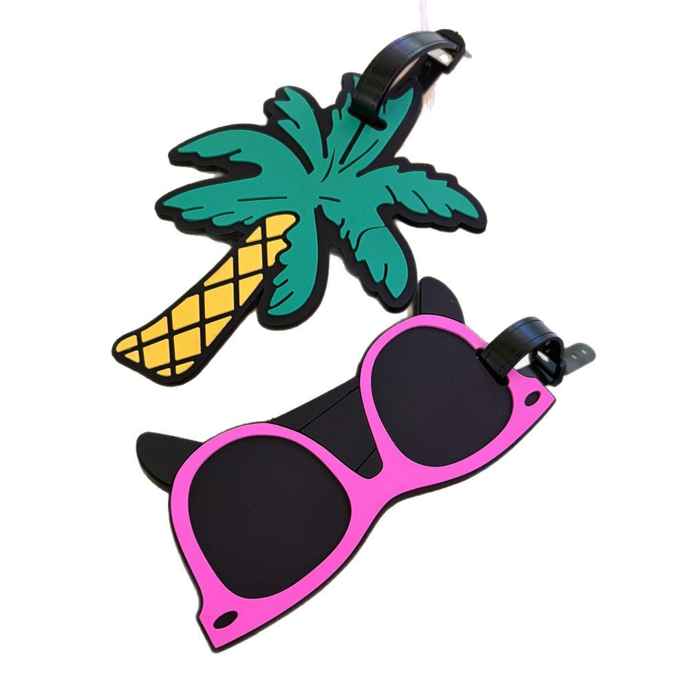 Tropical Palm Tree Luggage Tag Bowlift