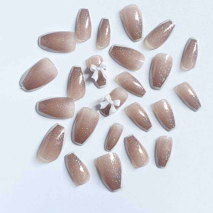 Glamorous Glittery Nail Art Bowlift