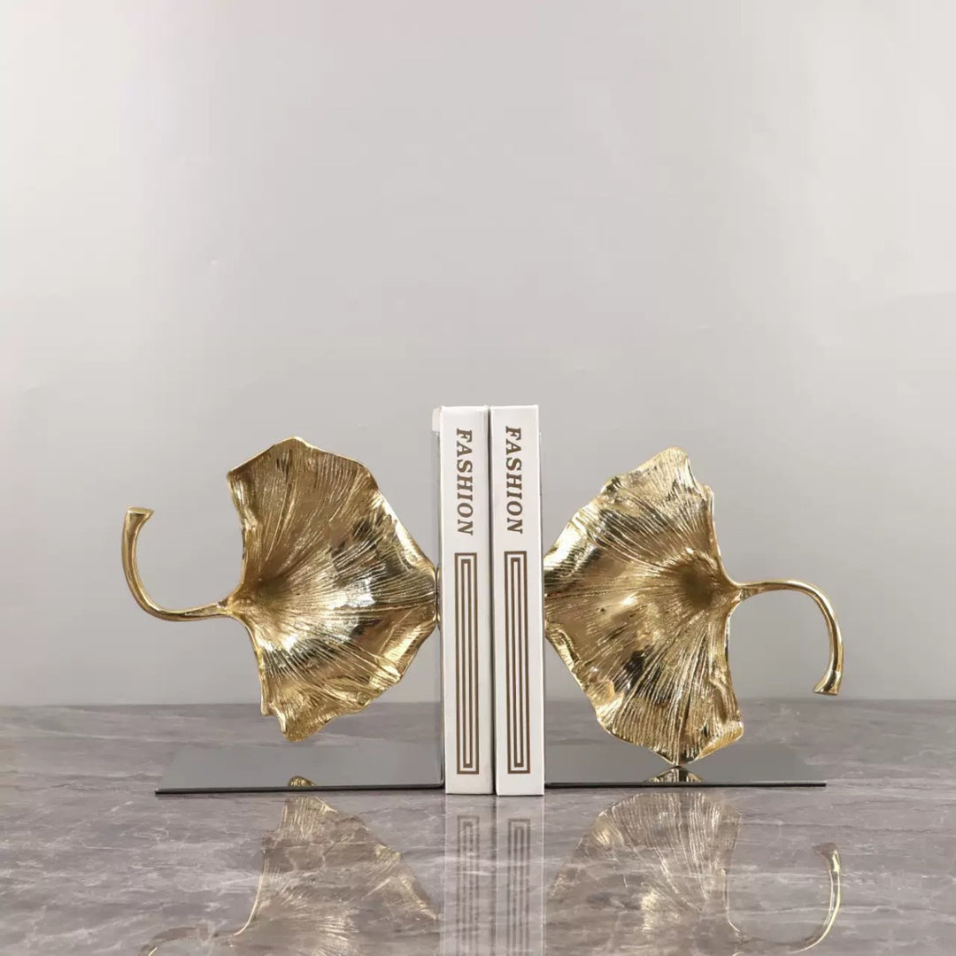 Artistic Leaf Bookends