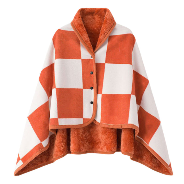 Women Cozy Blanket Poncho Bowlift
