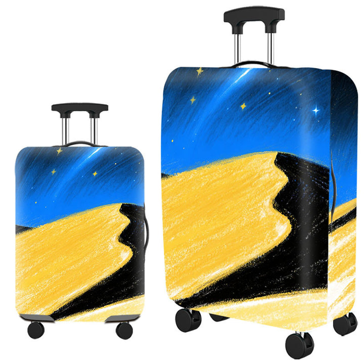 Artistic Cat-Themed Hard Shell Suitcase Bowlift