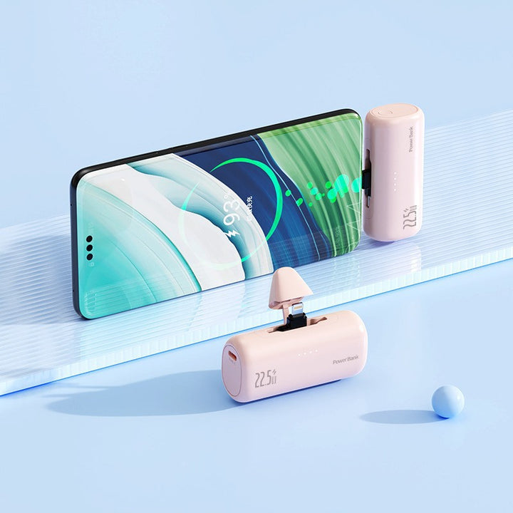 Portable power bank with integrated Lightning connector and fast charging function Bowlift