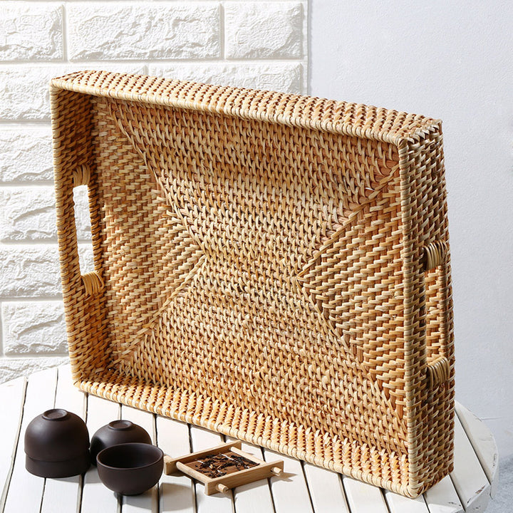 Unisex Handwoven Serving Tray Bowlift