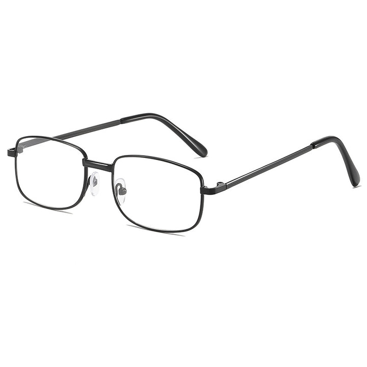Lightweight Titanium Rectangular Optical Glasses with Adjustable Nose Pads Bowlift