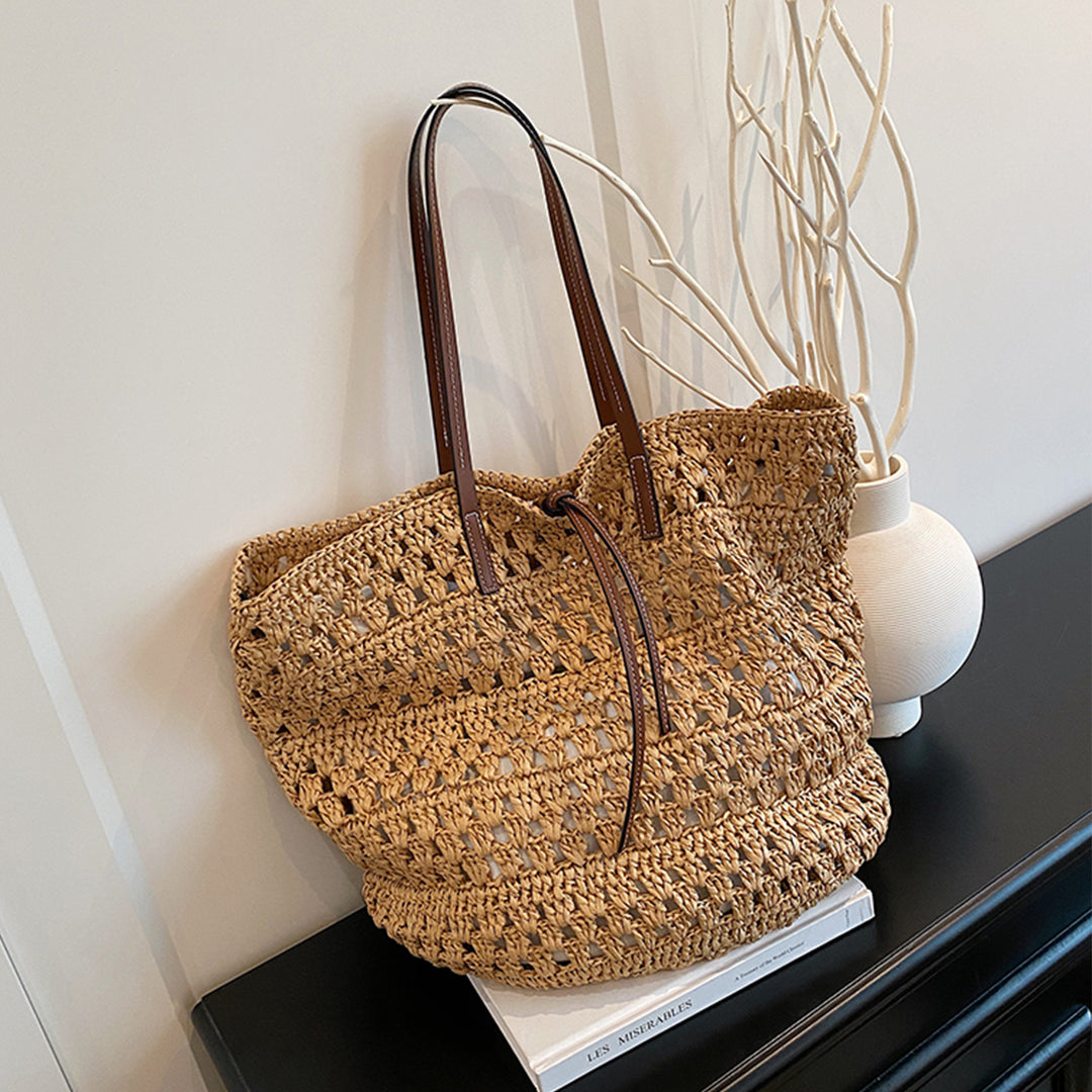Handwoven Macrame Beach Bag Bowlift