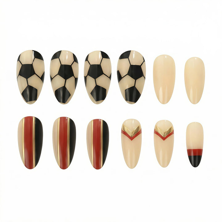 Creative Football Nail Art Bowlift