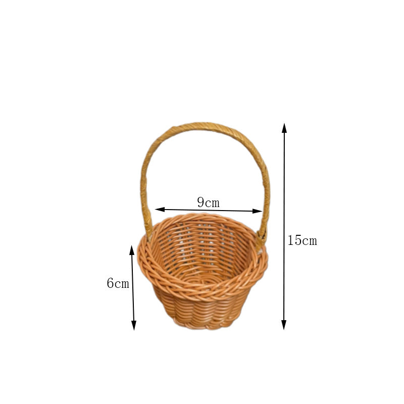 Decorative Miniature Woven Basket Bowlift