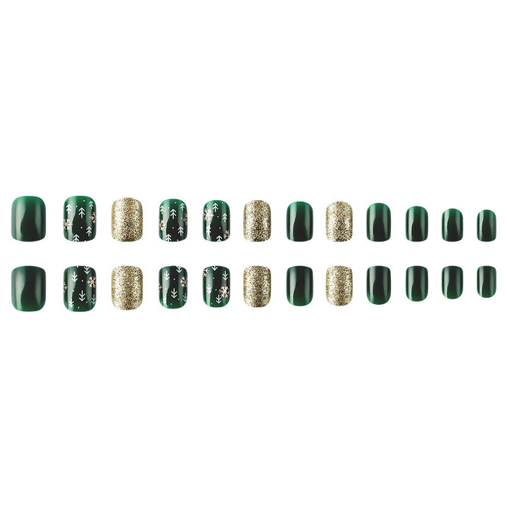 Decorative Holiday Themed Press-On Nails Bowlift