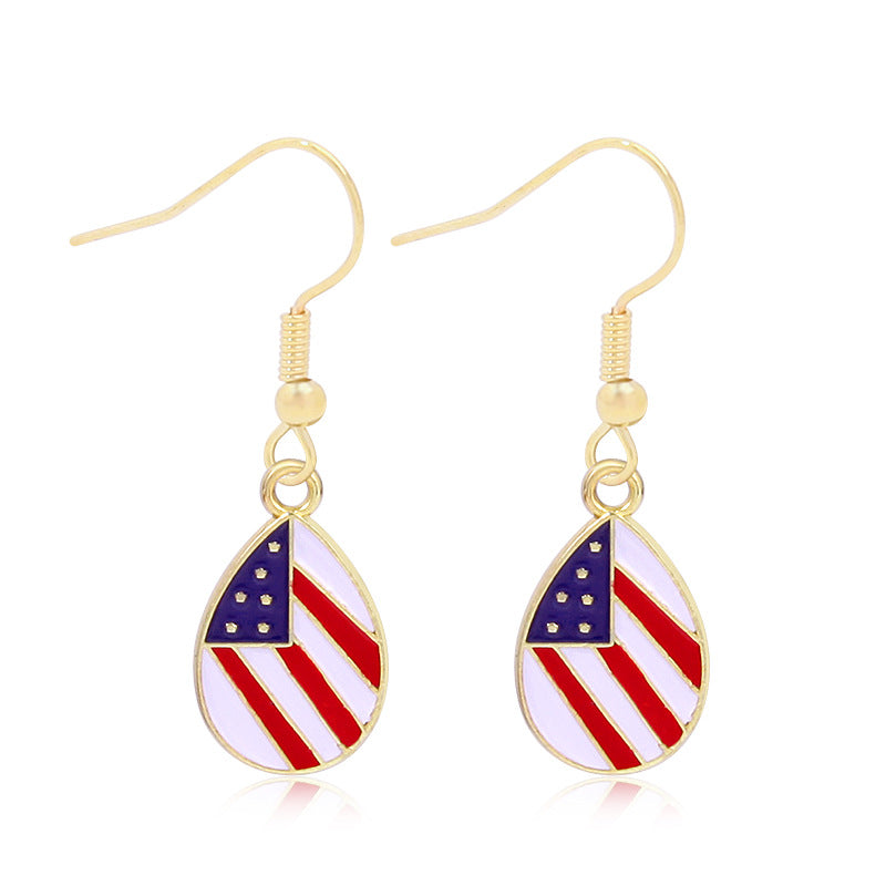 Women's long multi-layer star drop earrings with crystal embellishments and rhodium-plated alloy Bowlift