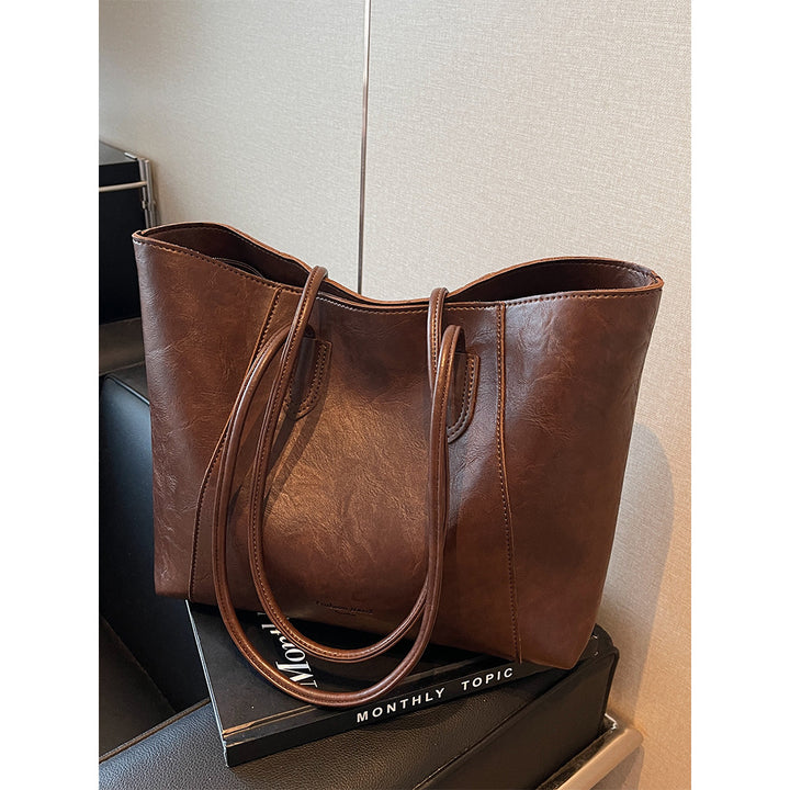 Premium Leather Tote Bag Bowlift