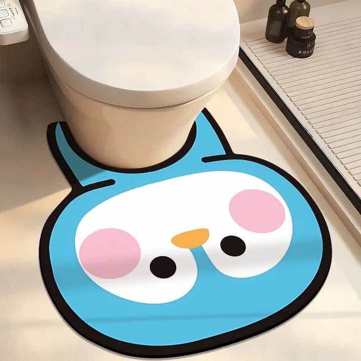 Novelty Pet Paw Bathroom Mat Bowlift